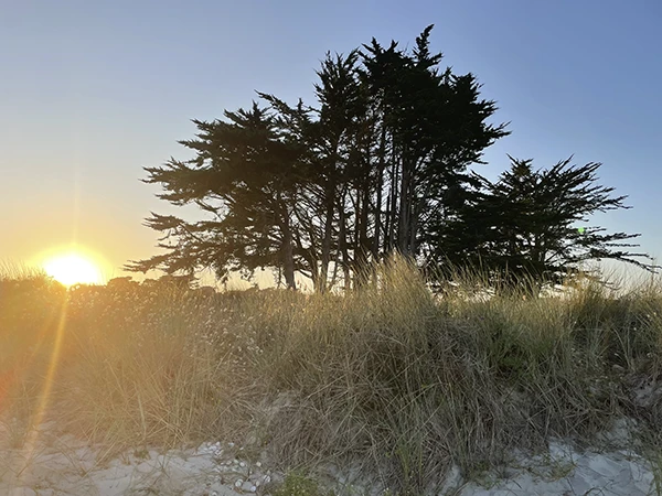 soleil couchant à l'Ile Grande